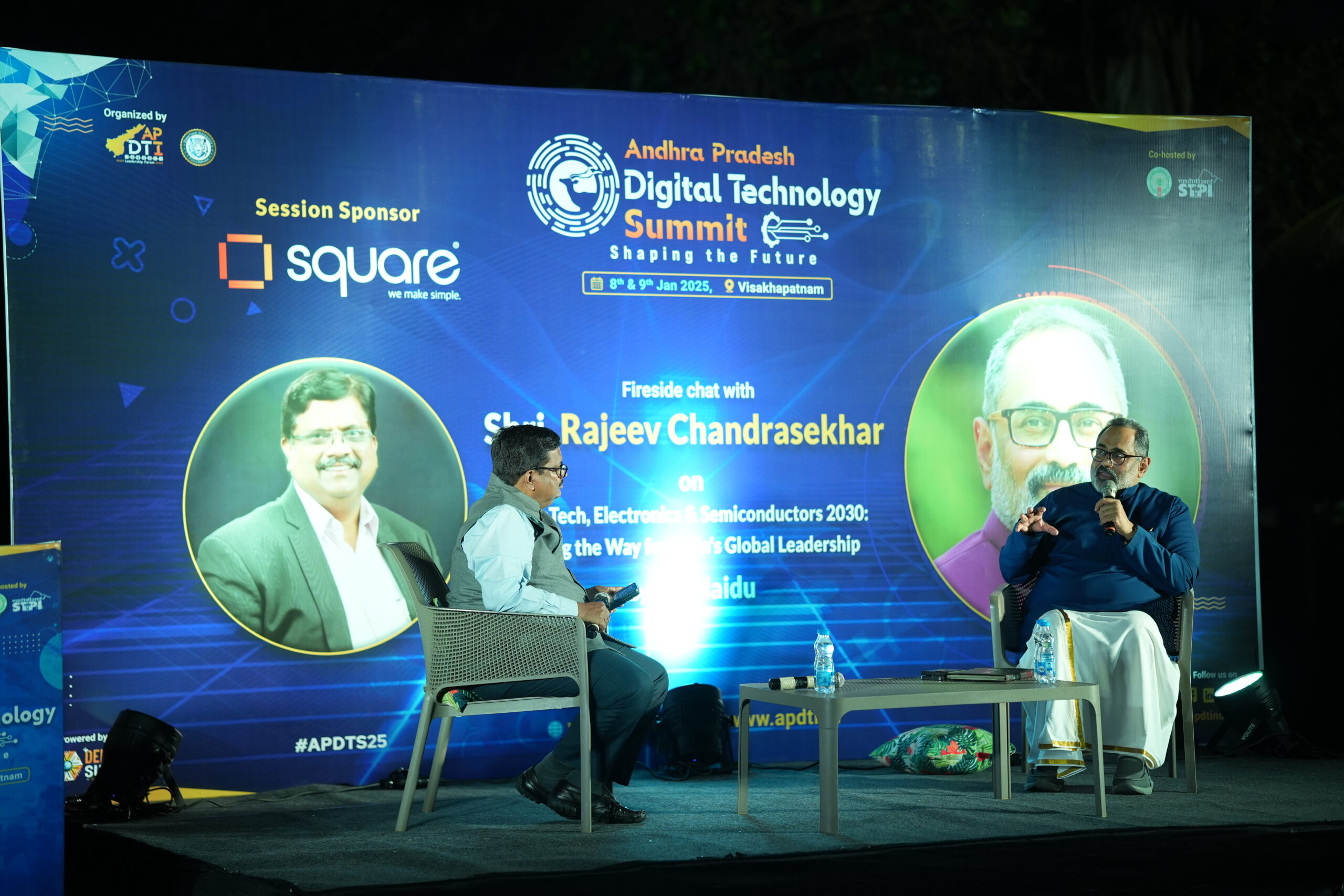 Exclusive Fireside Chat with: Shri. Rajeev Chandrasekhar on Deeptech, Electronics & Semiconductors 2030: Paving the way for India’s Global Leadership by Shri. BV Naidu at The Park